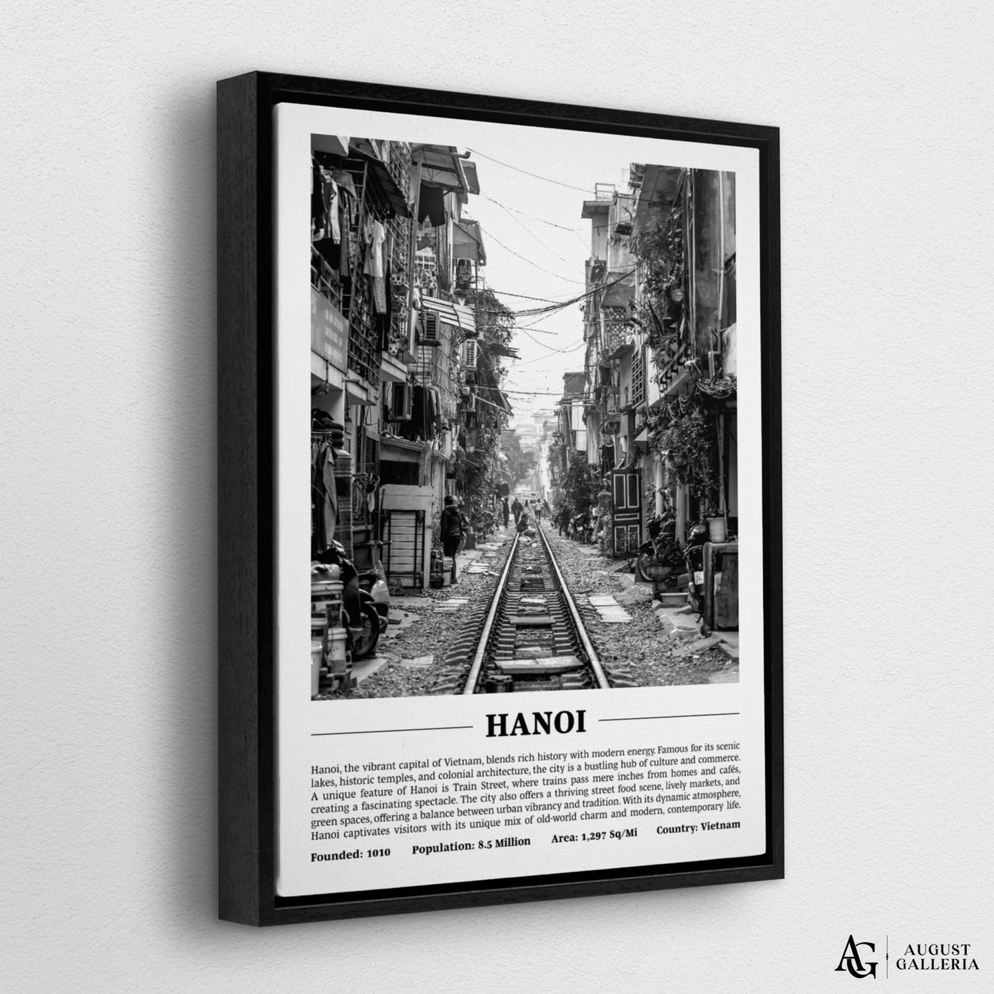 Hanoi Black & White City Print