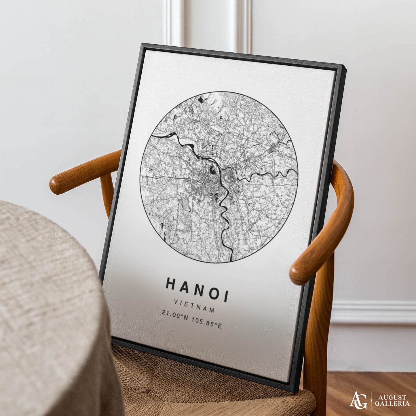 Hanoi Minimalist Map