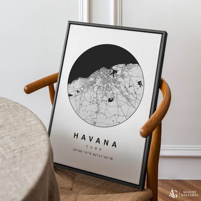 Havana Minimalist Map