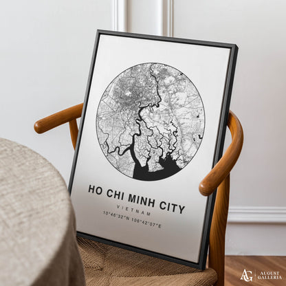 Ho Chi Minh City Minimalist Map