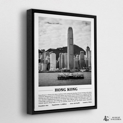 Hong Kong Black & White City Print