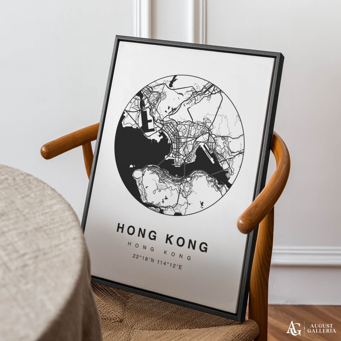 Hong Kong Minimalist Map