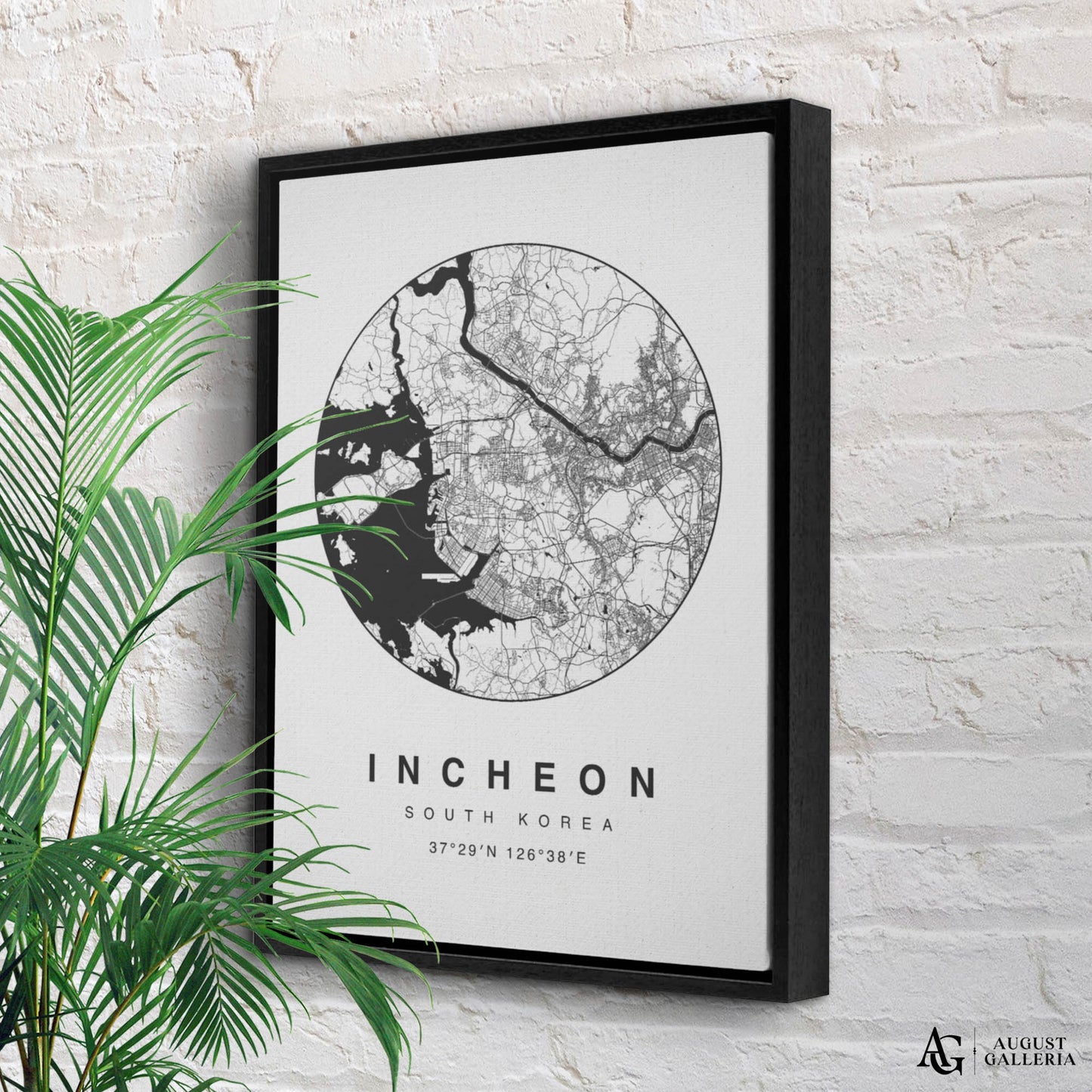 Incheon Minimalist Map
