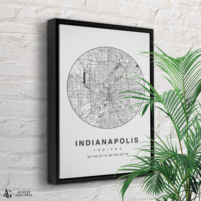Indianapolis Minimalist Map