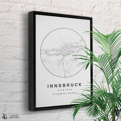 Innsbruck Minimalist Map