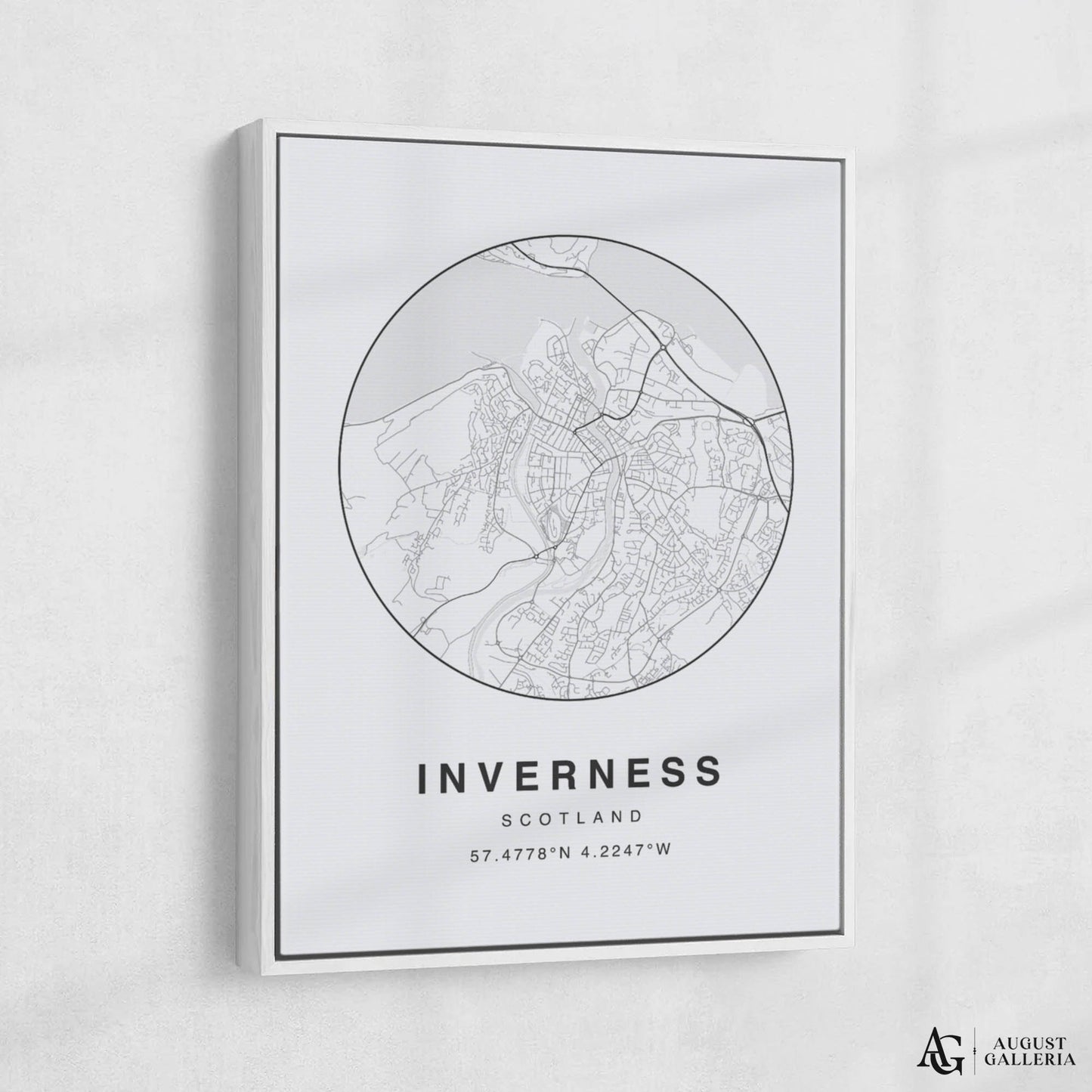 Inverness Minimalist Map
