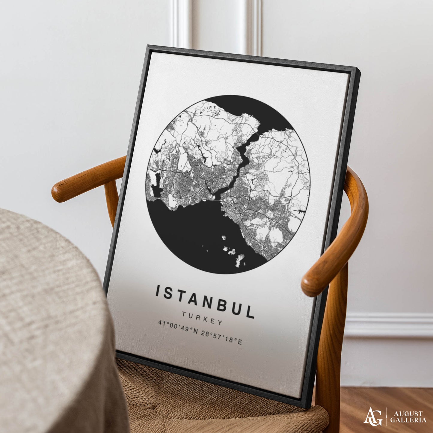 Istanbul Minimalist Map
