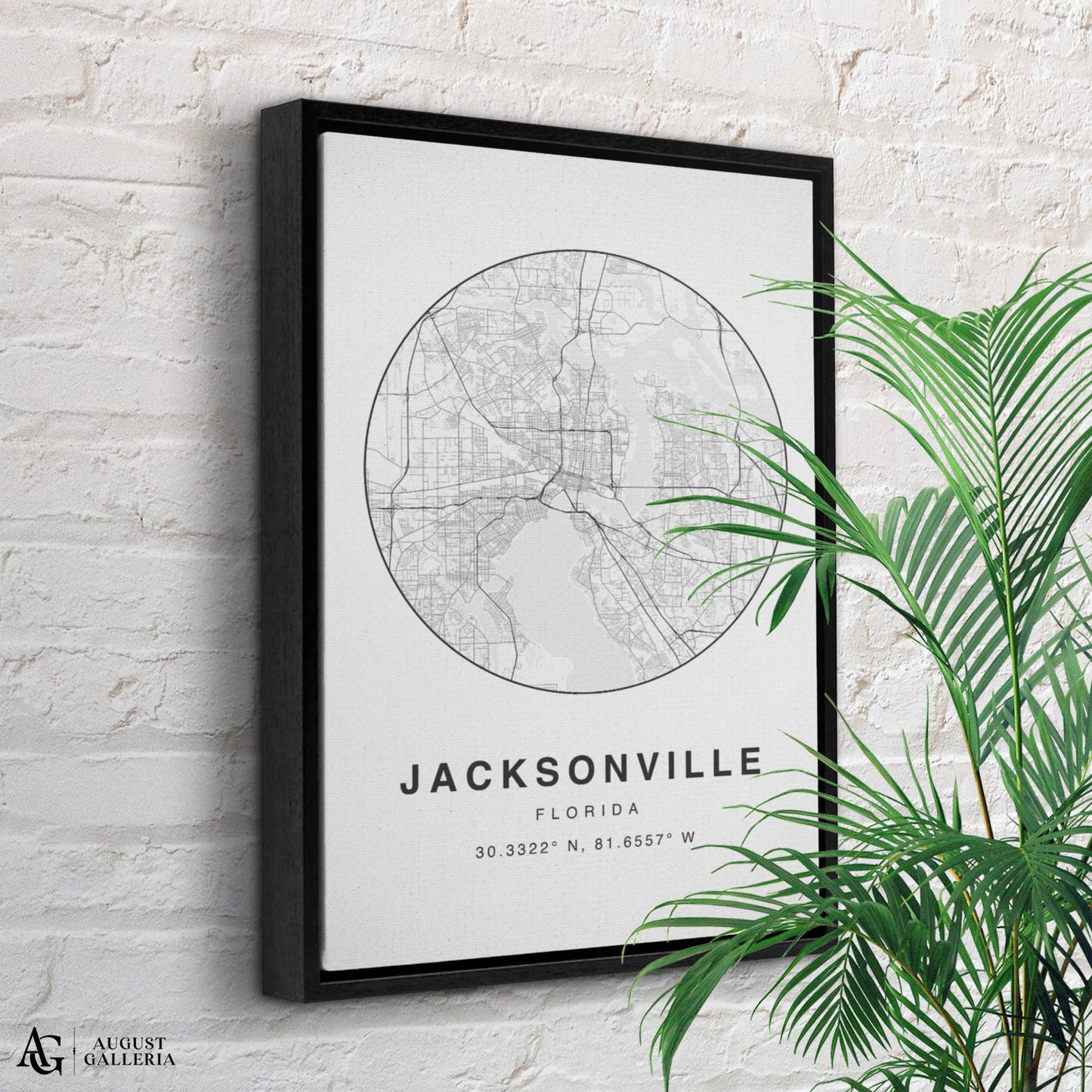 Jacksonville Minimalist Map