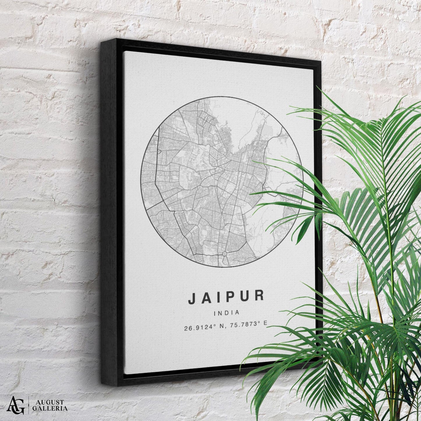Jaipur Minimalist Map