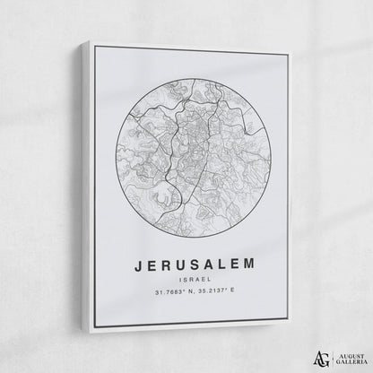 Jerusalem Minimalist Map