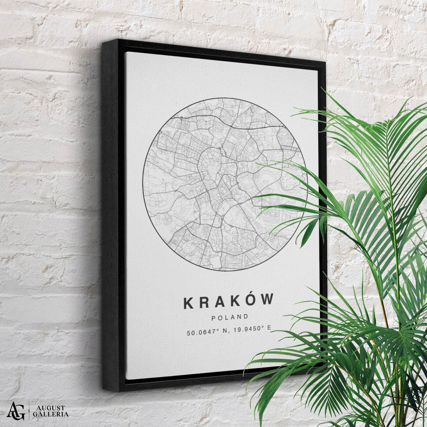 Kraków Minimalist Map