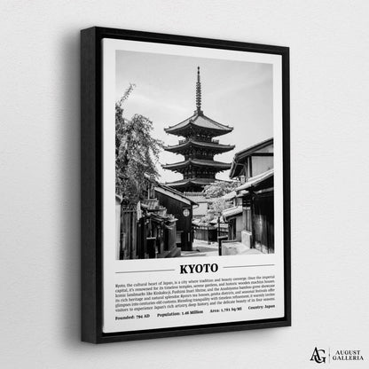 Kyoto Black & White City Print