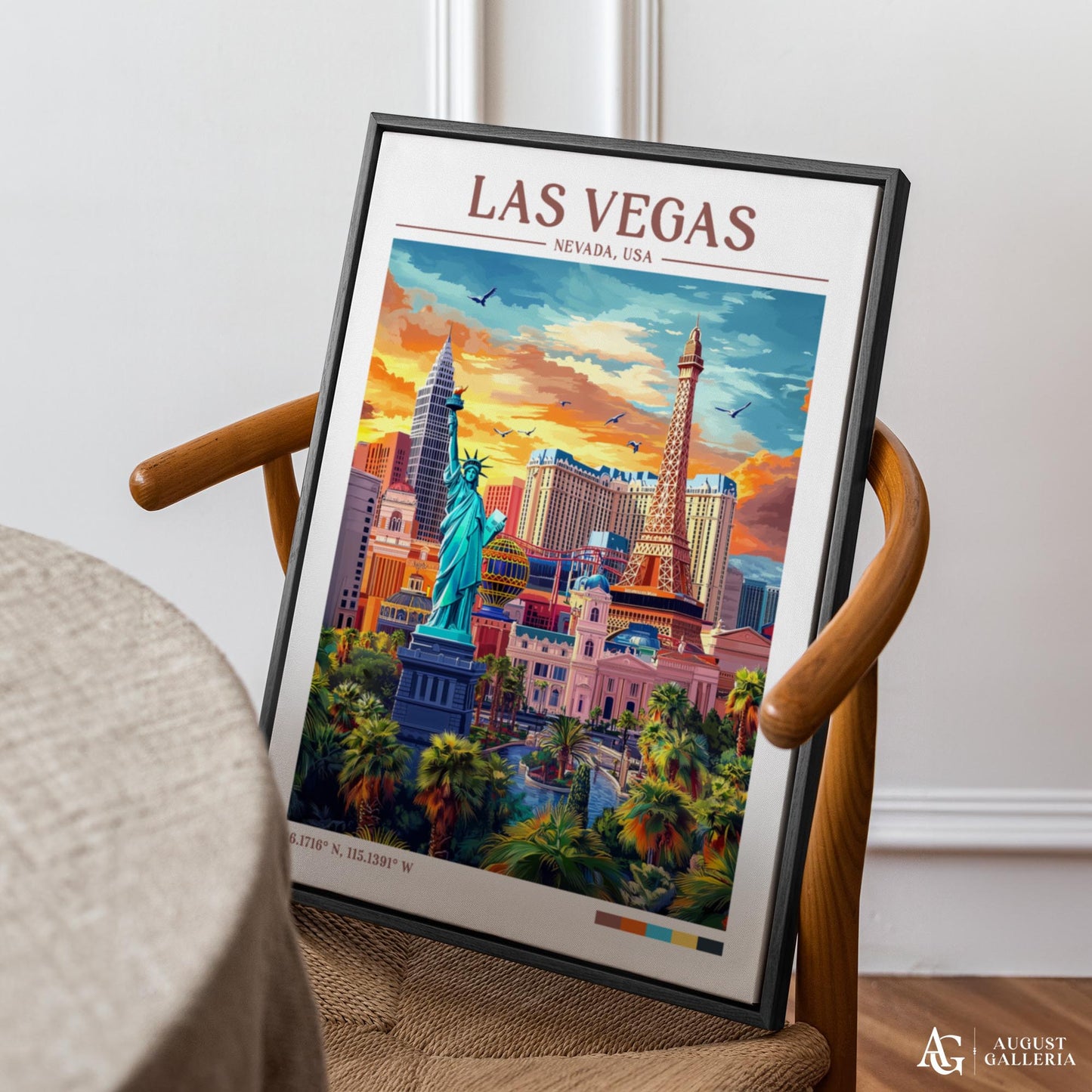 Las Vegas Nevada Retro Travel Print