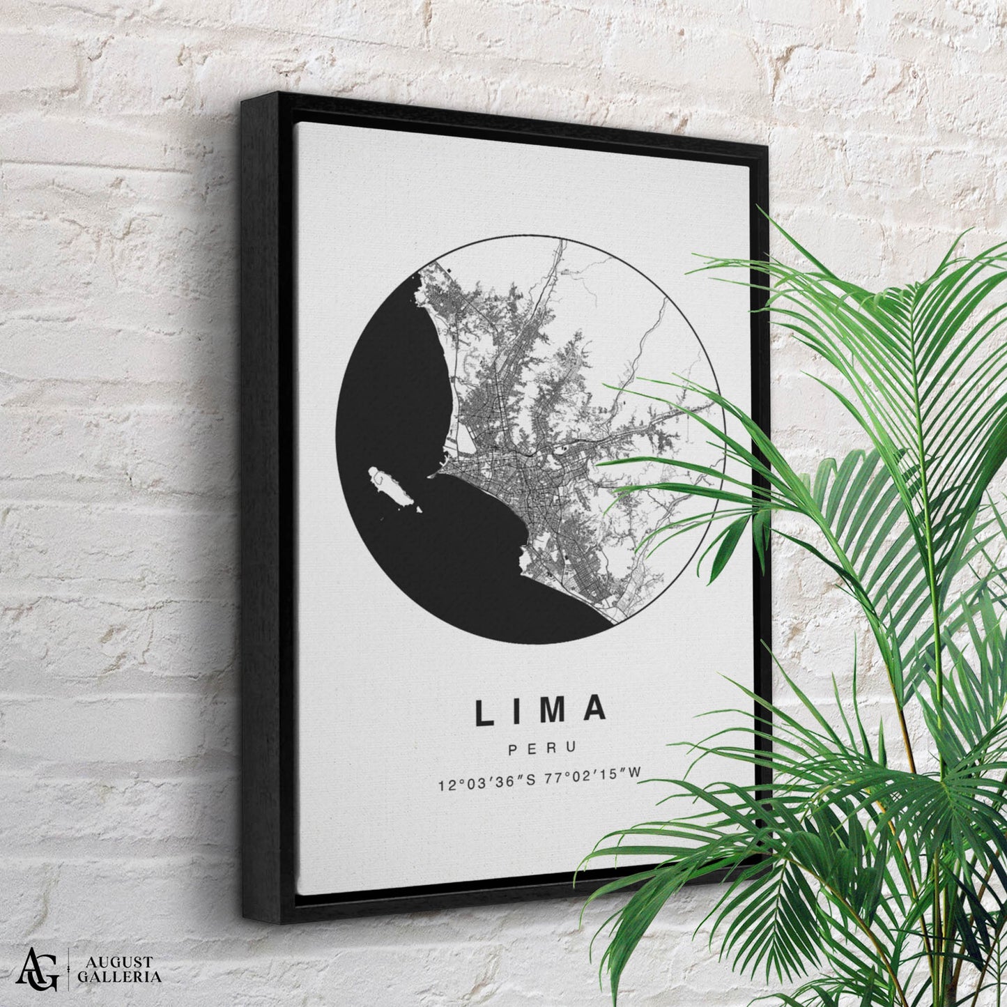 Lima Minimalist Map