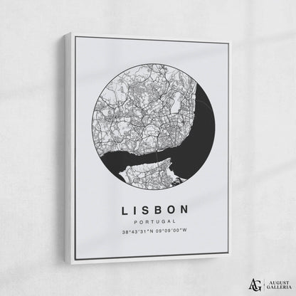 Lisbon Minimalist Map