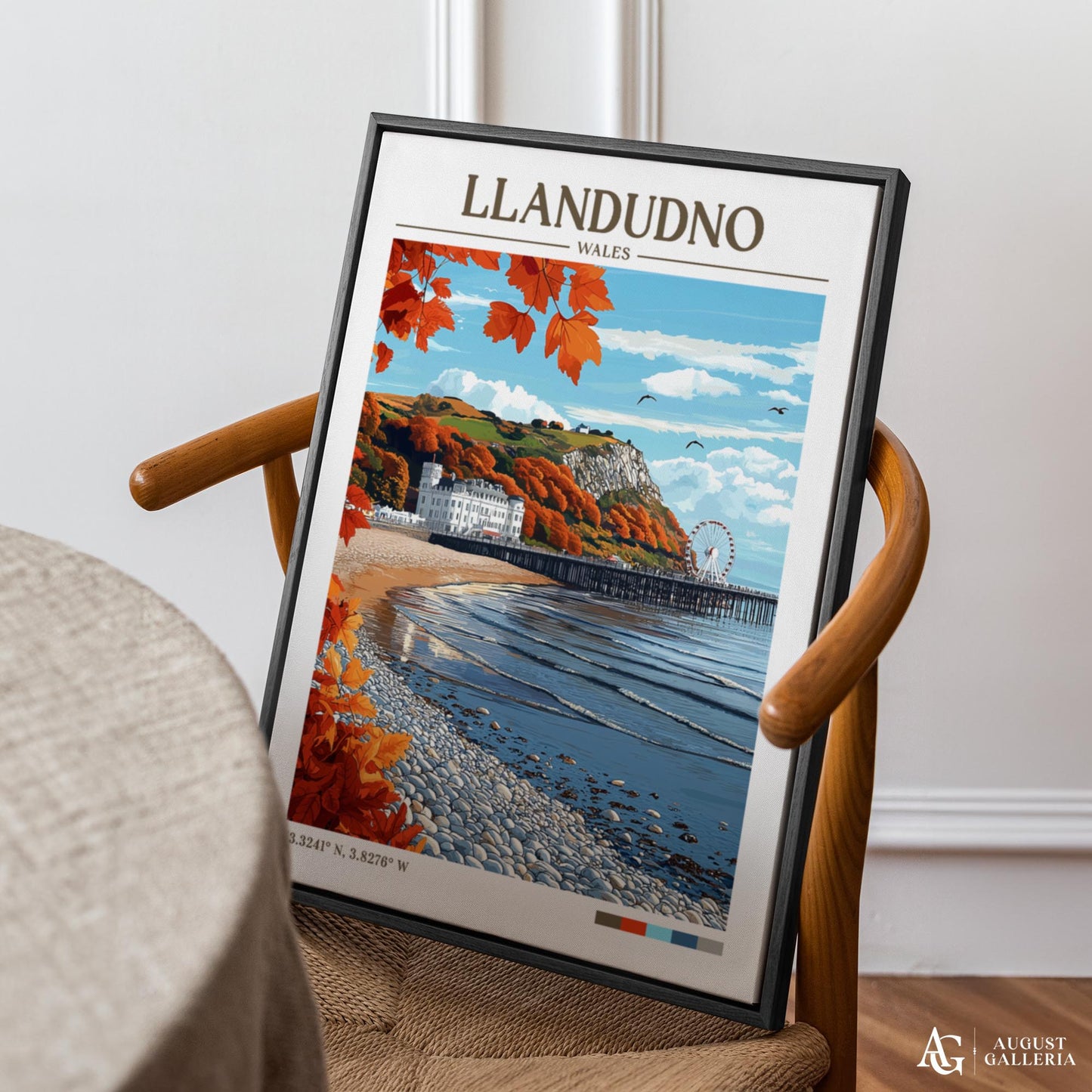 Llandudno Wales Retro Travel Print