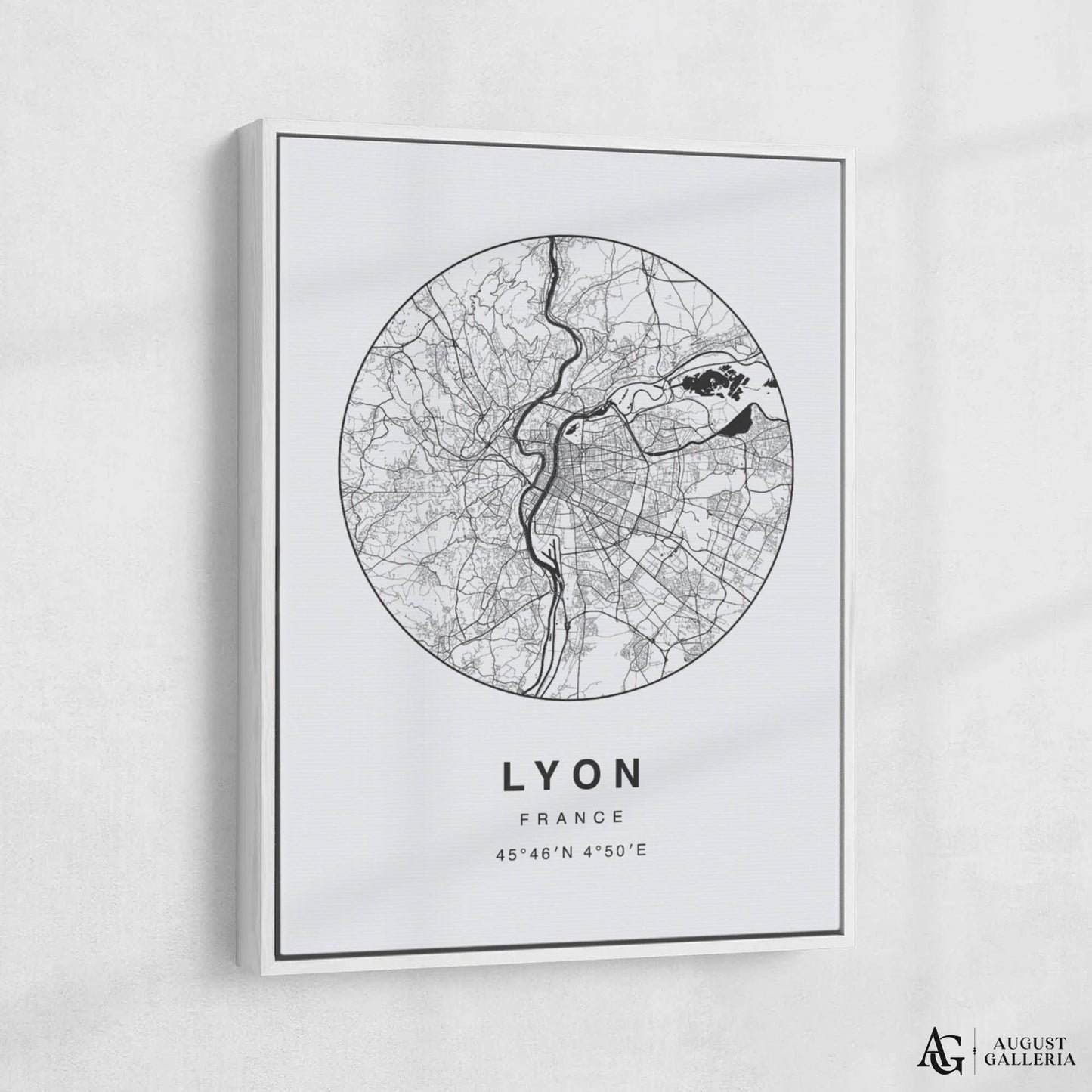 Lyon Minimalist Map