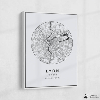 Lyon Minimalist Map