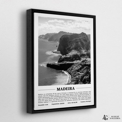 Madeira Black & White City Print