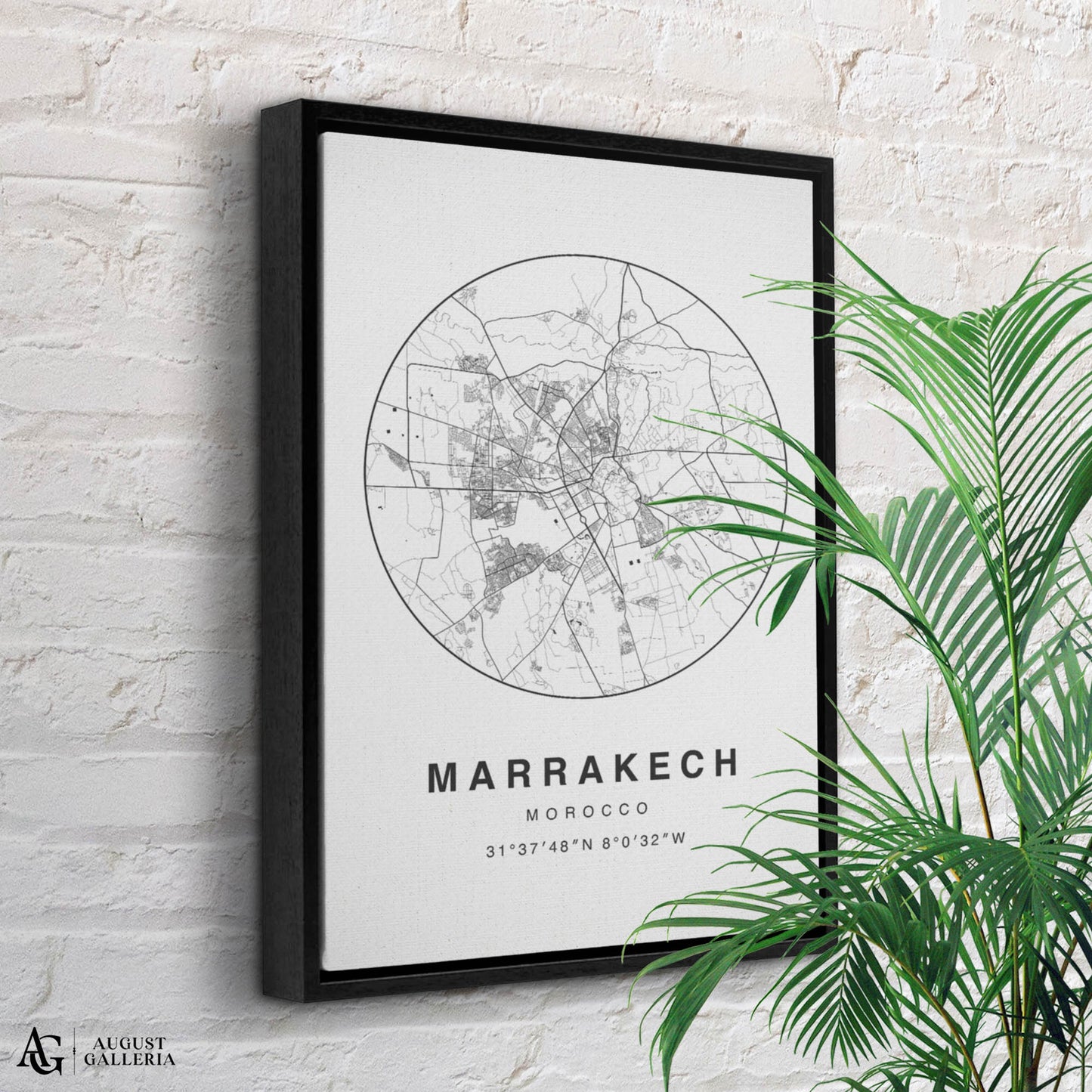Marrakech Minimalist Map
