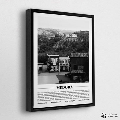 Medora Black & White City Print