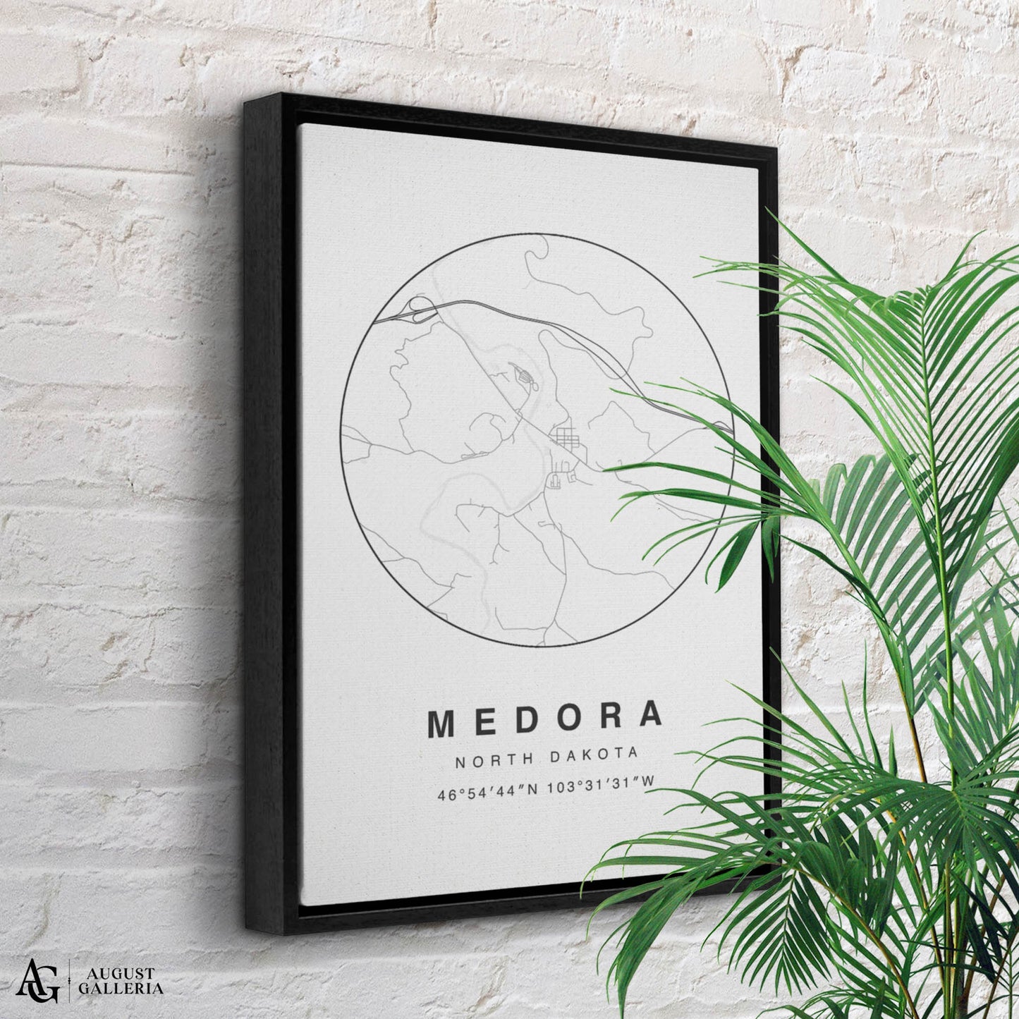 Medora Minimalist Map