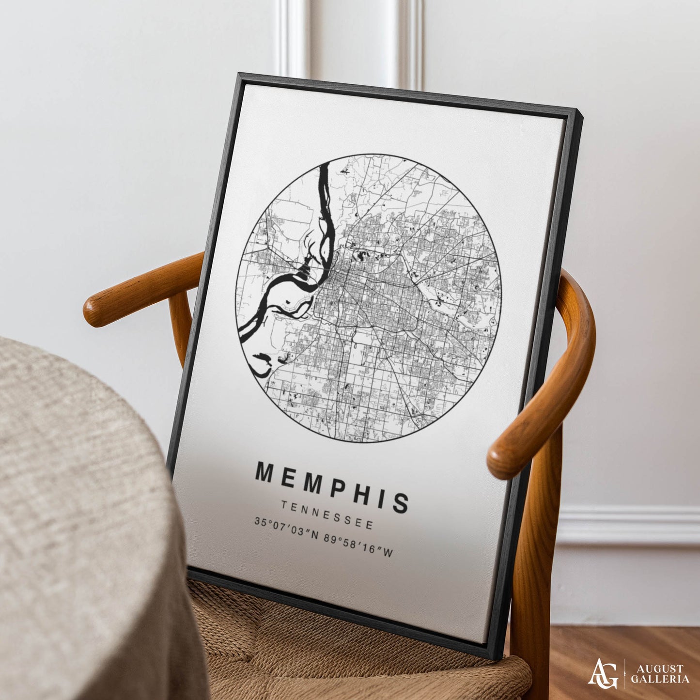 Memphis Minimalist Map
