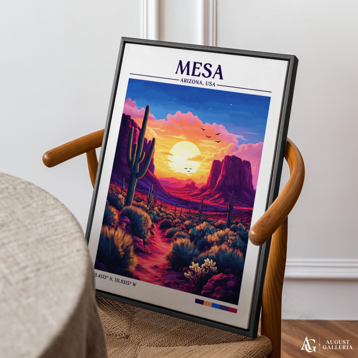 Mesa Arizona Retro Travel Print