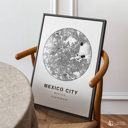 Mexico City Minimalist Map