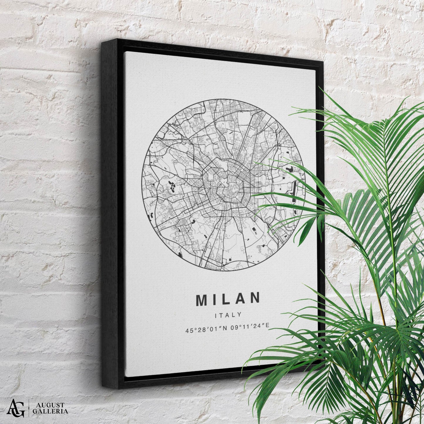 Milan Minimalist Map