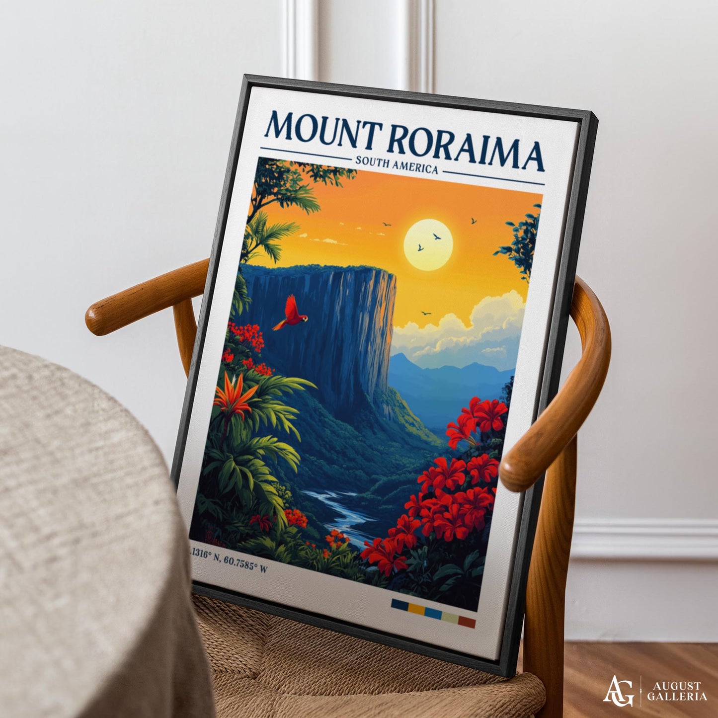 Mount Roraima Retro Travel Print