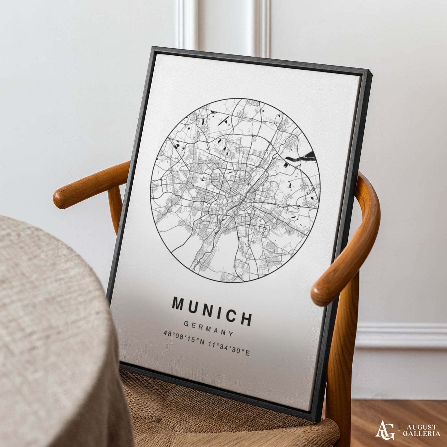 Munich Minimalist Map