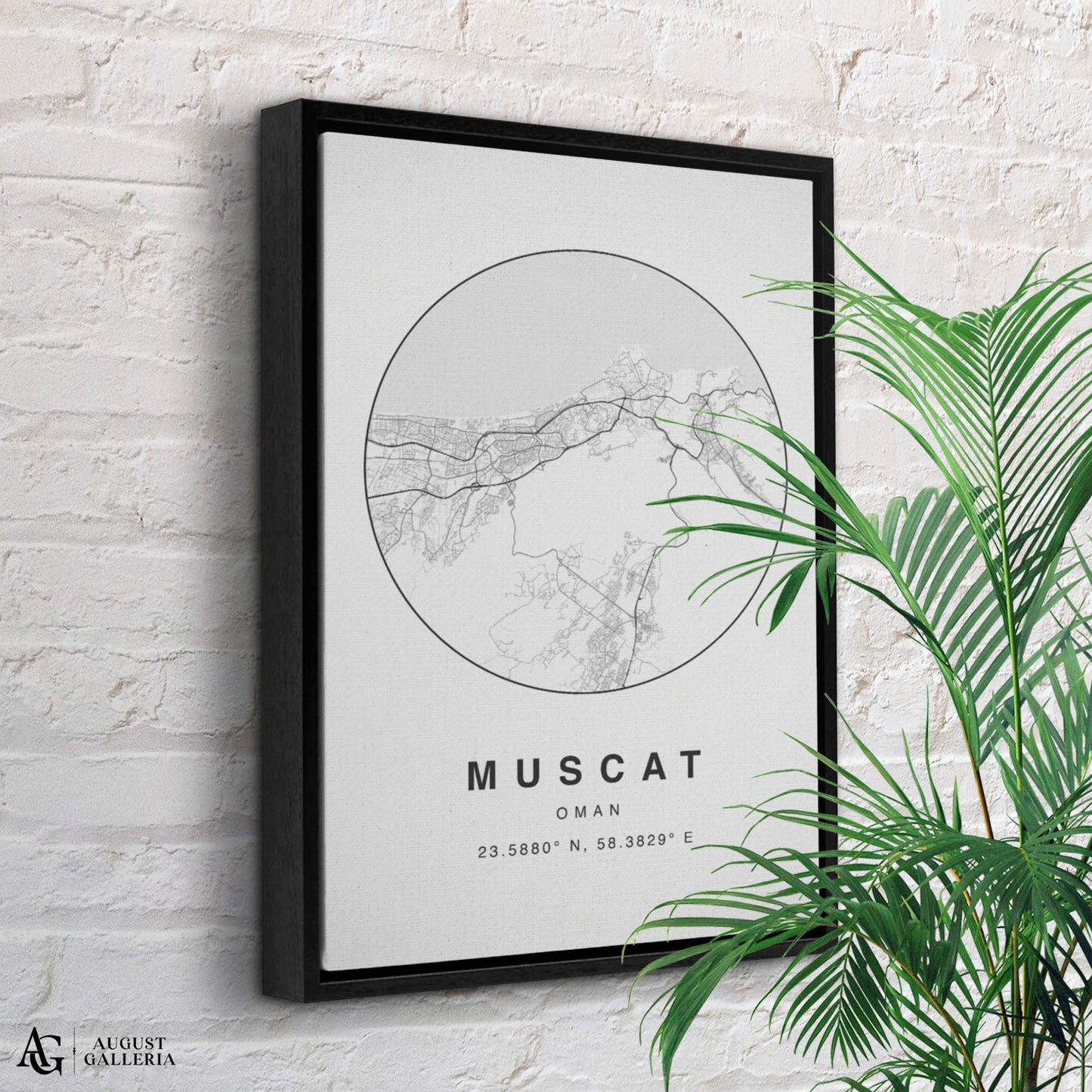 Muscat Minimalist Map
