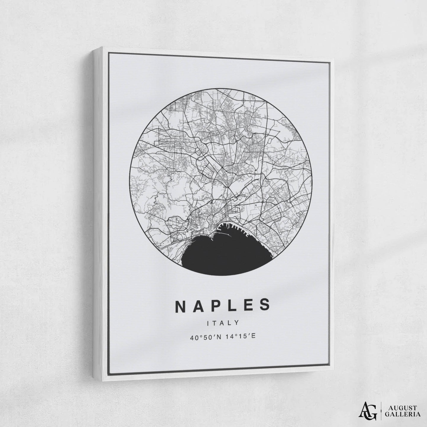 Naples Minimalist Map
