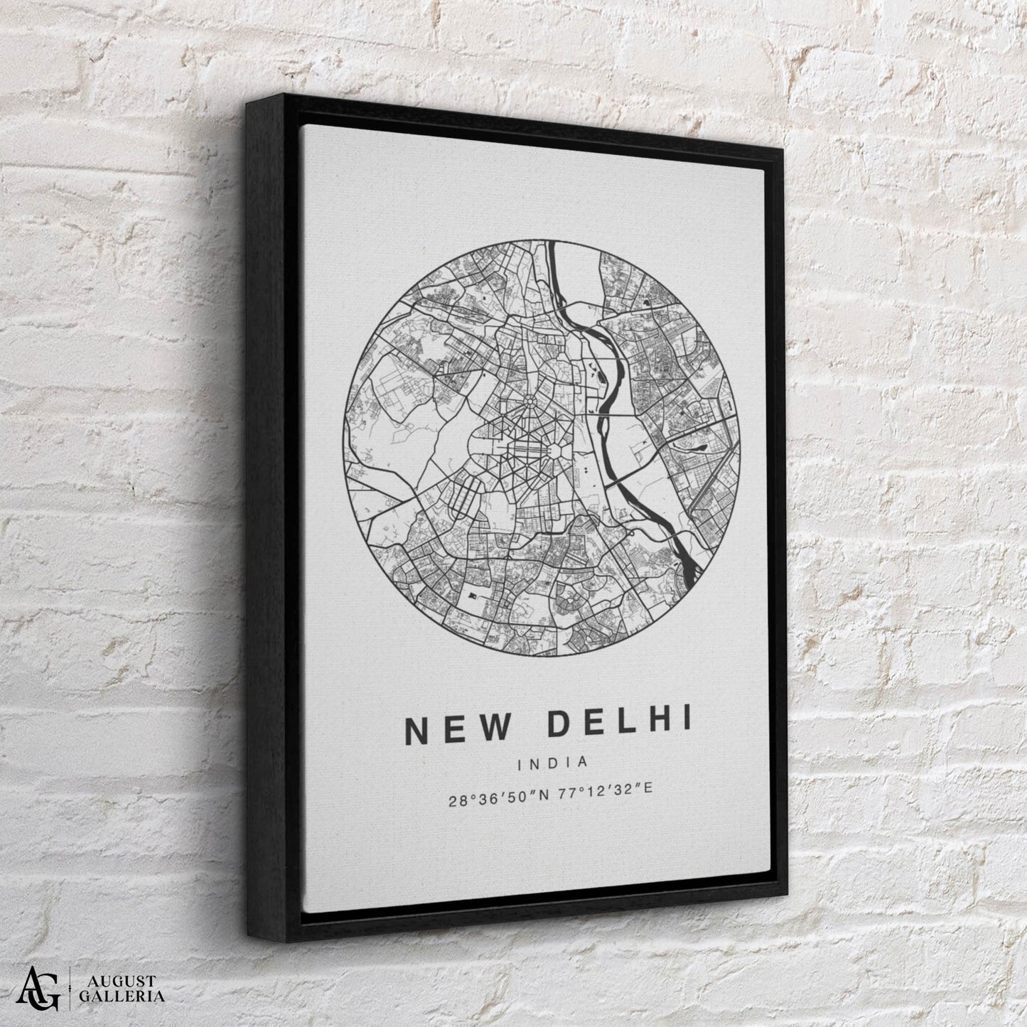 New Delhi Minimalist Map