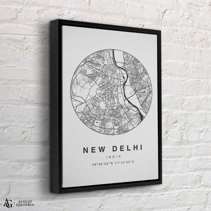 New Delhi Minimalist Map