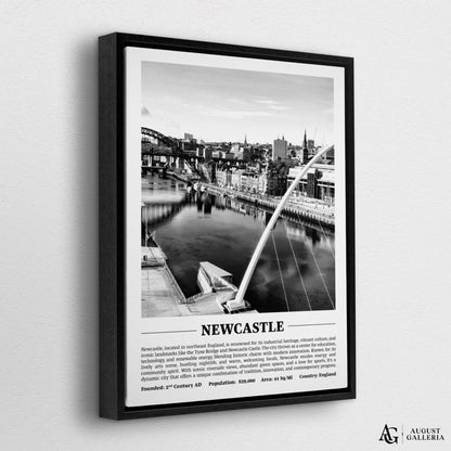 Newcastle Black & White City Print