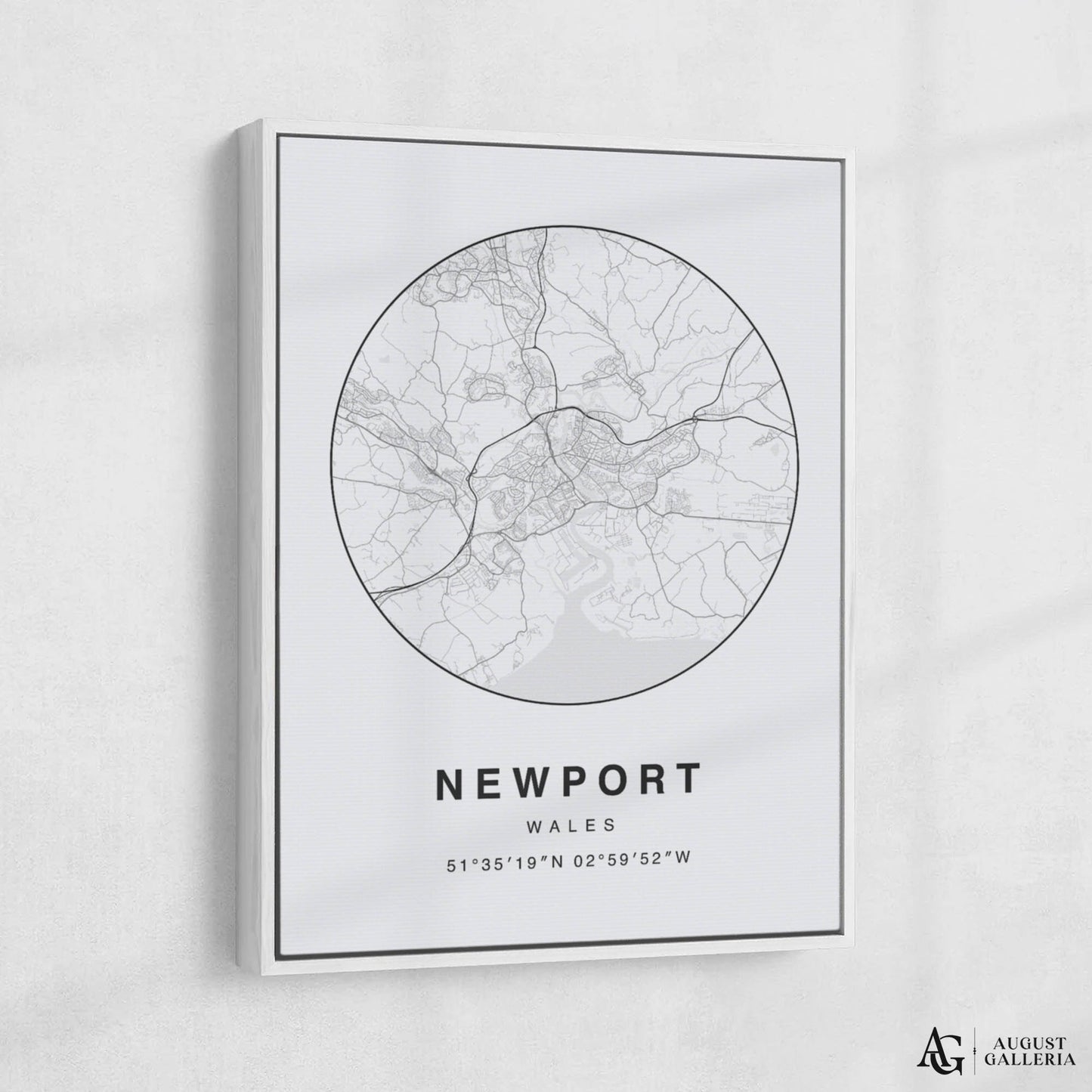 Newport Minimalist Map