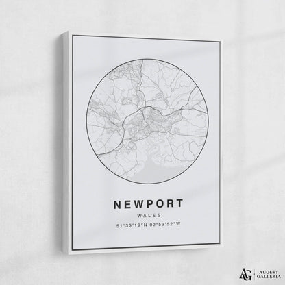 Newport Minimalist Map