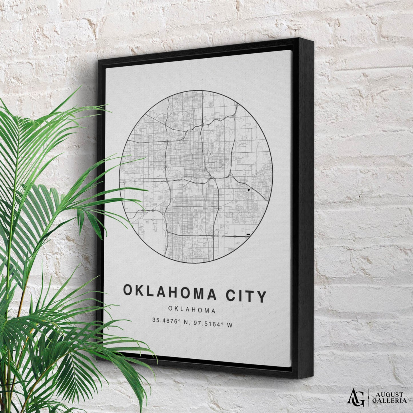Oklahoma City Minimalist Map