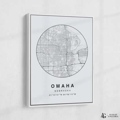 Omaha Minimalist Map