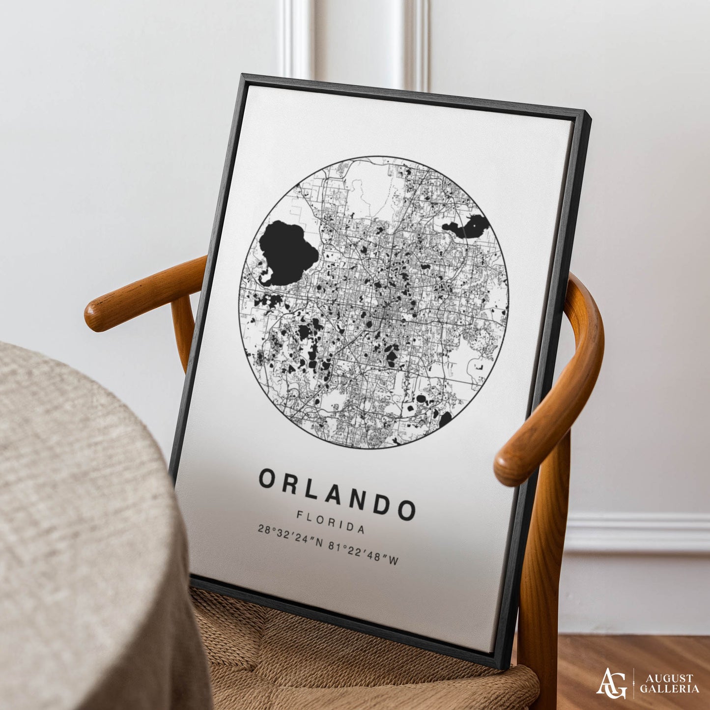 Orlando Minimalist Map