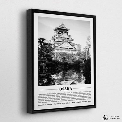 Osaka Black & White City Print