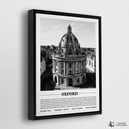Oxford Black & White City Print