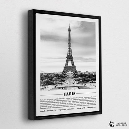 Paris Black & White City Print
