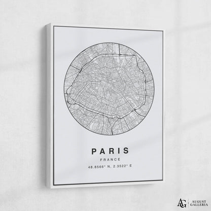 Paris Minimalist Map
