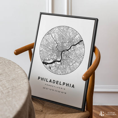 Philadelphia Minimalist Map