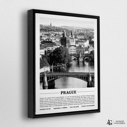 Prague Black & White City Print