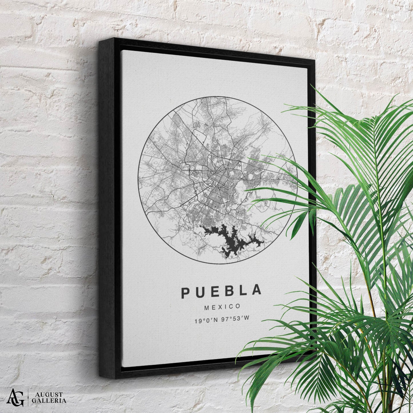 Puebla Minimalist Map