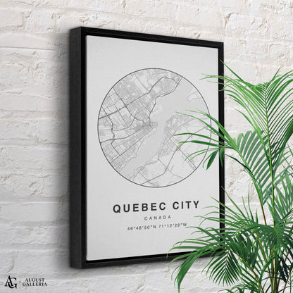 Quebec City Minimalist Map